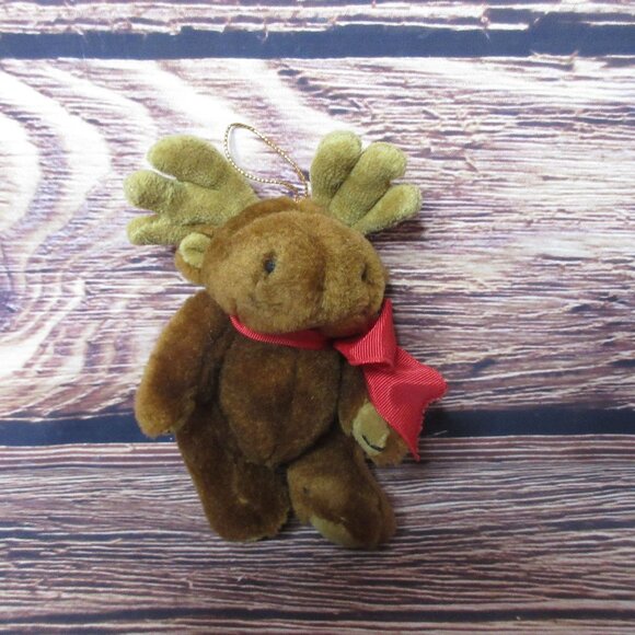Boyds Bears Jointed Moose 6" Christmas Ornament - Vintage 1990 - Picture 2 of 4